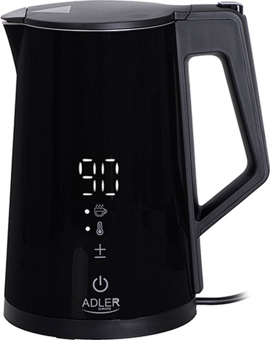 Adler AD 1345 zwart Waterkoker met LED-display & temperatuurregeling 1,7L STRIX