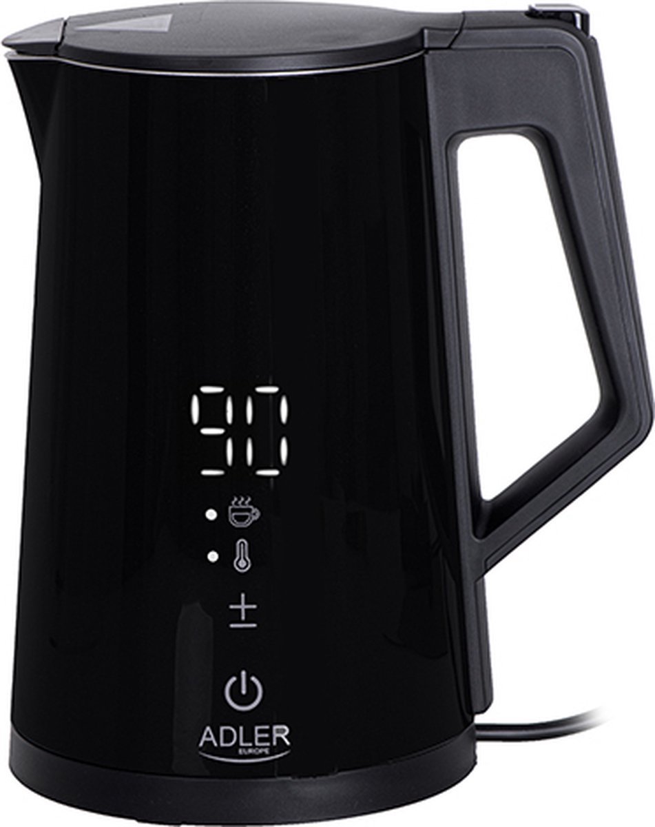 Adler AD 1345 zwart Waterkoker met LED-display & temperatuurregeling 1,7L STRIX