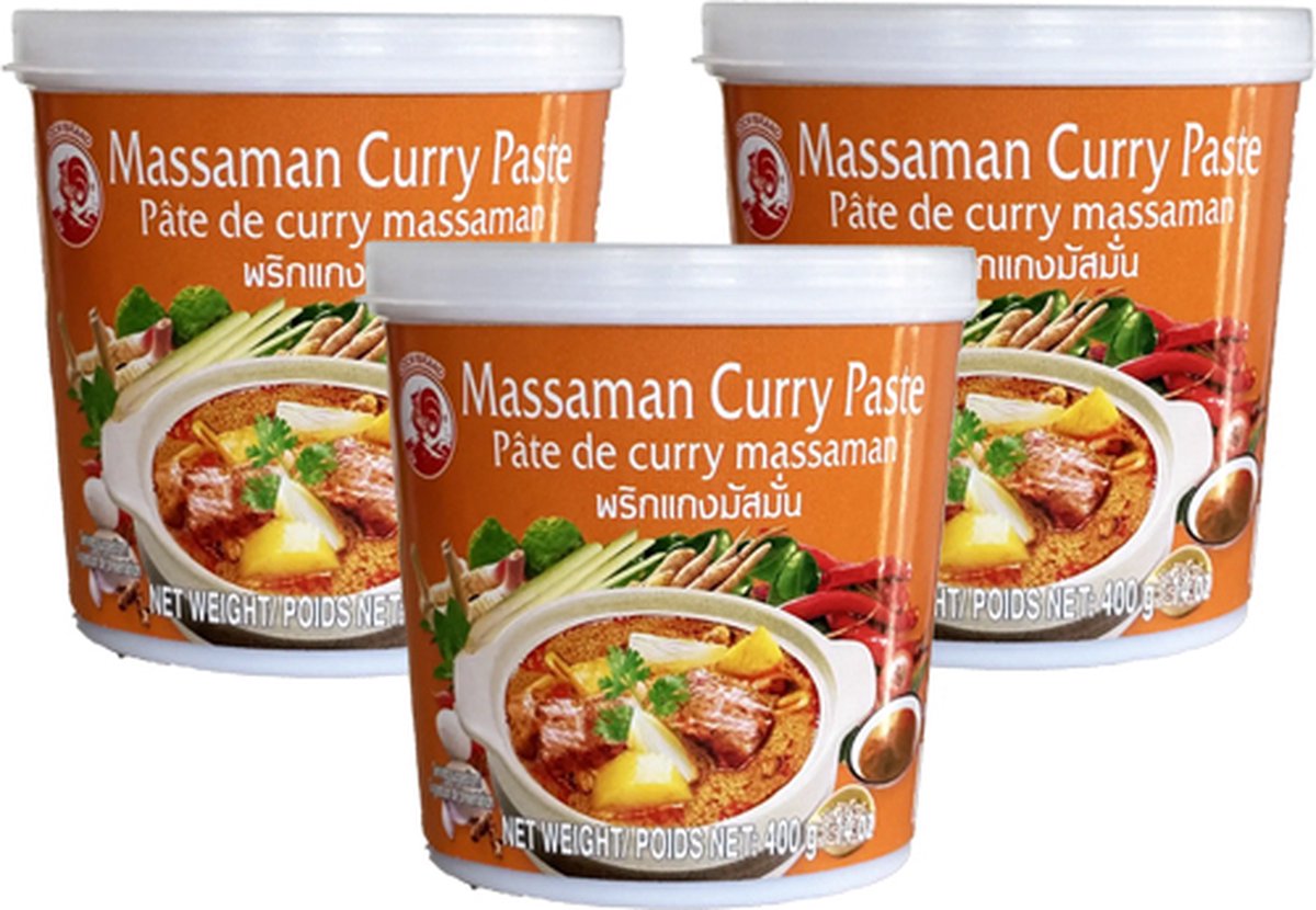 Cock Brand - Matsaman (Massaman) Currypasta - 3x 400g