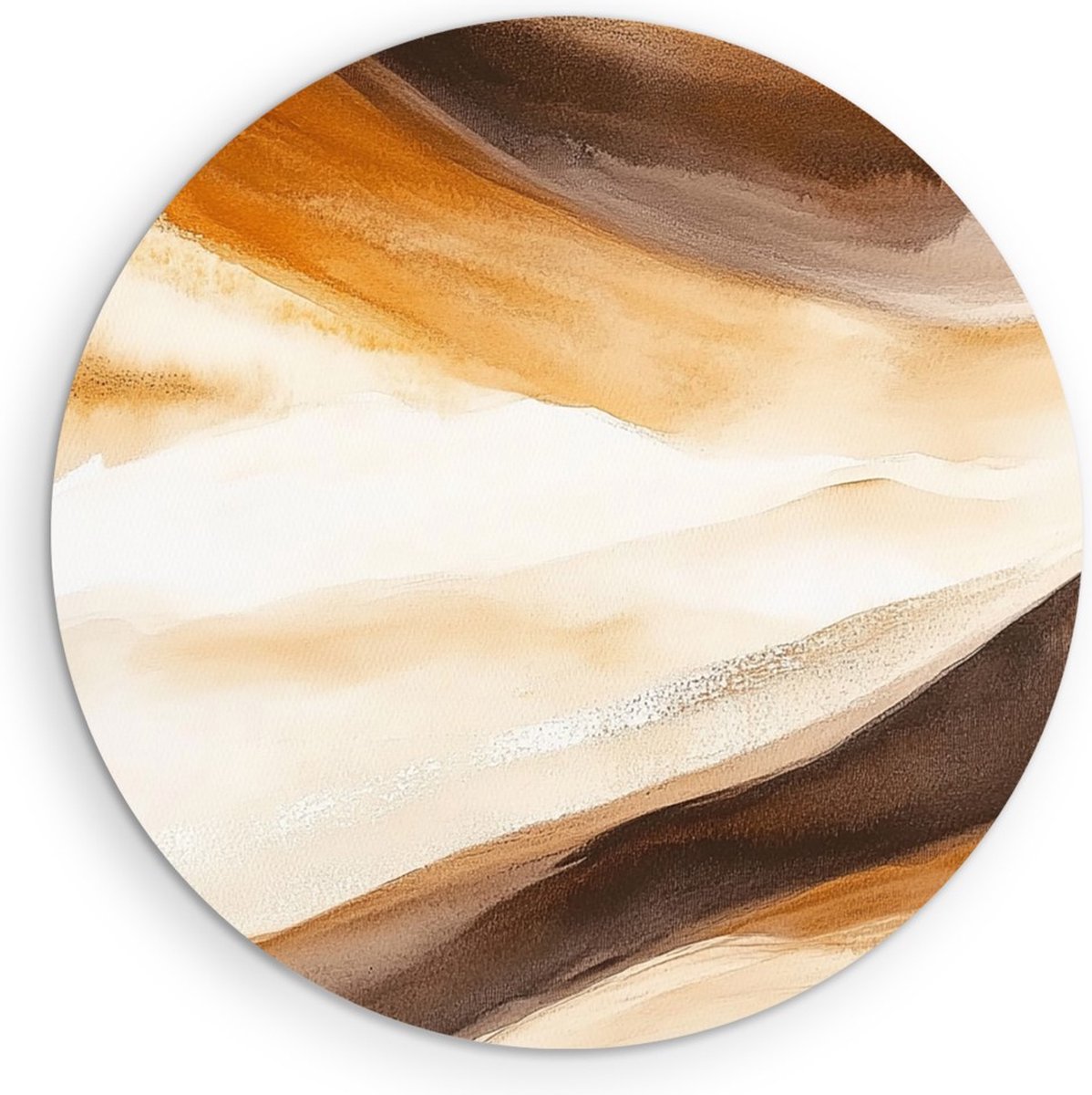 Saammp Muurcirkel Hout - Gekleurde strepen - kunst - Abstract - Ø 30 - Wandcirkel - Wanddecoratie Cirkel - Muurdecoratie Woonkamer - Kantoor Decoratie
