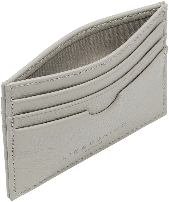 LIEBESKIND BERLIN Cuir Étui pour carte de crédit Men Wallets Harris Card Holder Steel Gris