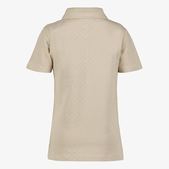 Polo garçon non signé avec fermeture éclair beige - Taille 92