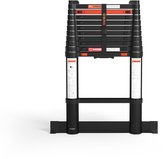 RMBO Telescopische Ladder - Telescoopladder - 3.20m lang, Compact en Draagbaar met Soft Closing Systeem, Geschikt voor Particulier en Professioneel Gebruik, Telescopische Vouwladder, Max. Belasting 150 kg, EN 131.6