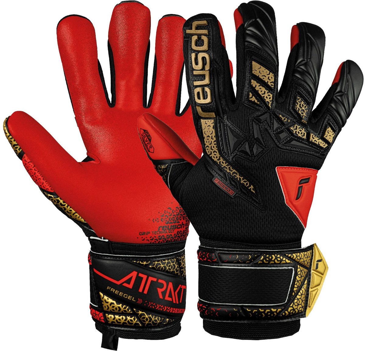 Reusch Attrakt Freegel Silver Junior Keepershandschoenen Maat 6,5