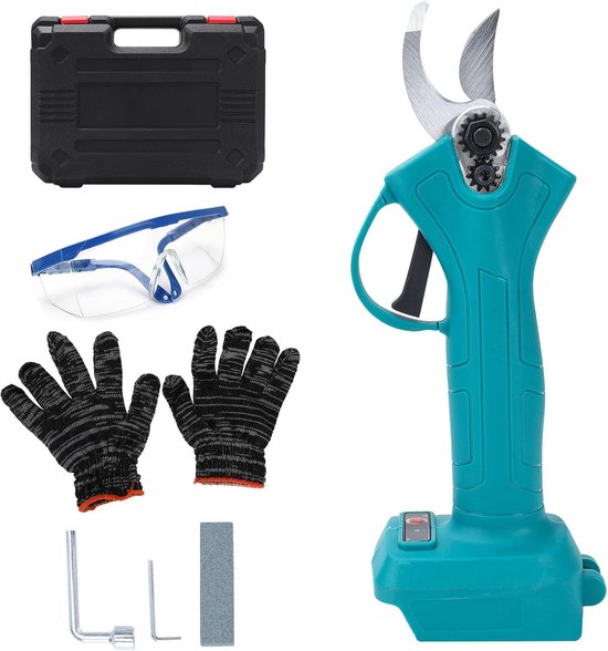 Elektrische Snoeischaar Accu-snoeischaar Compatibel Met Makita 18 V (geen Batterij), Opening 65 Mm, Max. 40 Mm Snijddiameter, Met 2m Verlengingsstang, LCD-display Elektrische Tuinsnoeischaar Oplaadbare Takkenschaar Snoeischaar Elektrisch