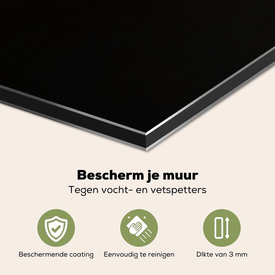 Crédence de Cuisinière en Aluminium 80x55 cm - Crabe - Rouge - Néon - Citation - Écran Pare-éclaboussures pour Plaque de Cuisson - Protection Murale