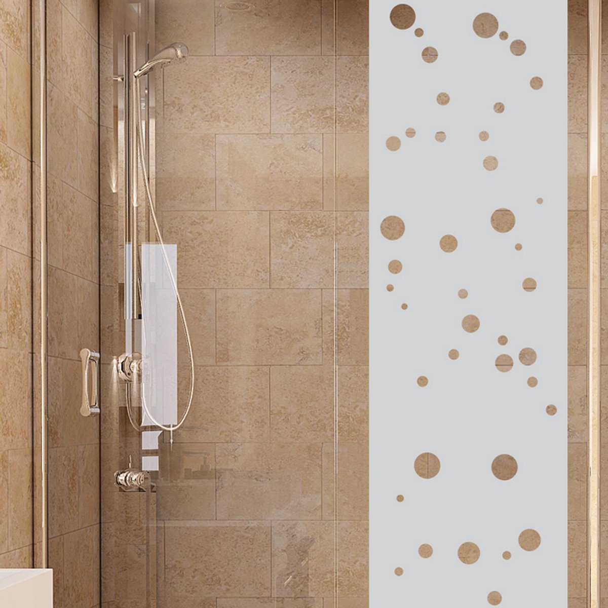 Privacy raamfolie - Kleine bubbels - Zelfklevende raamfolie voor ramen en douchedeuren - 2