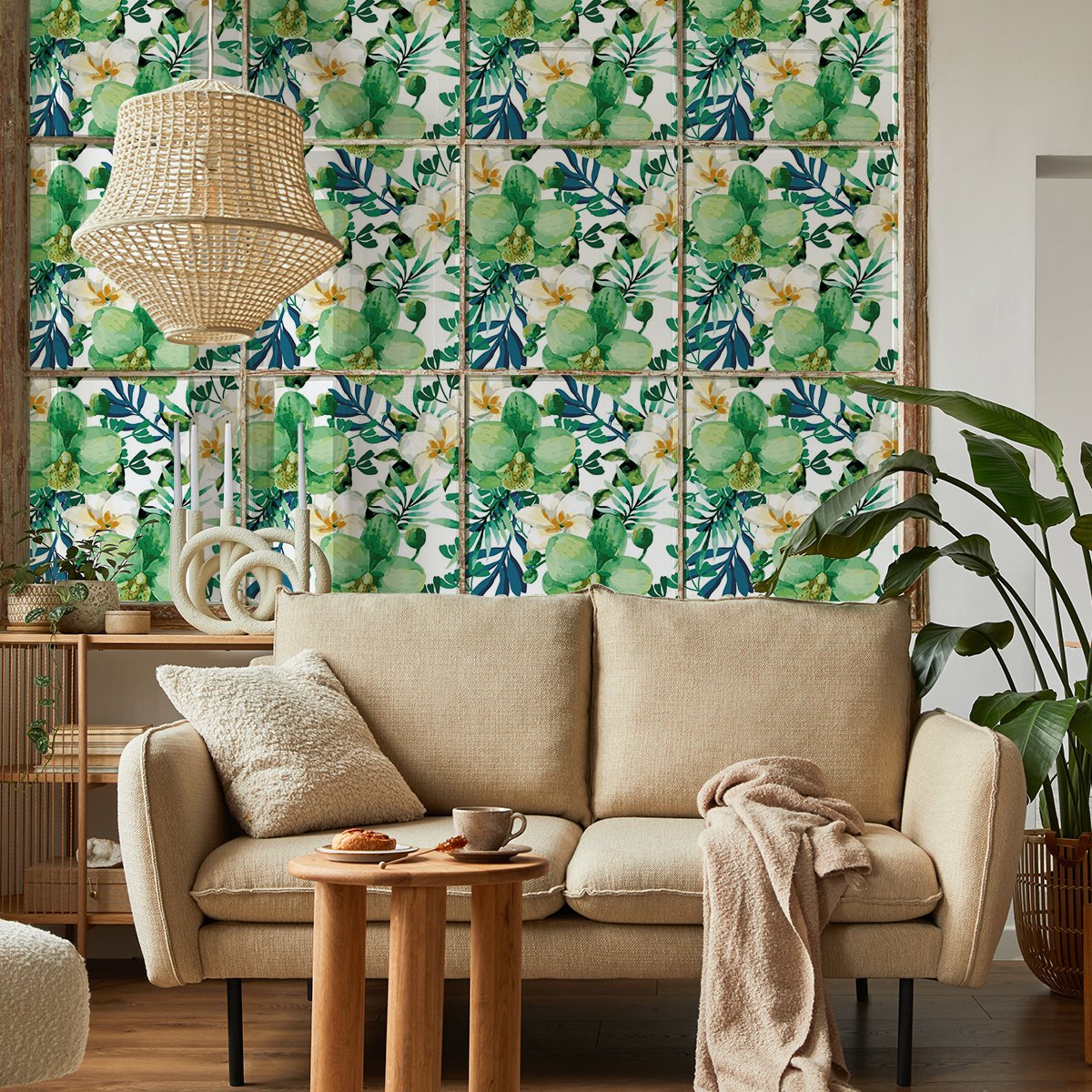 Privacy raamfolie - GROENE ORCHIDEE - Stickers voor ramen en douchedeuren - 40x100cm