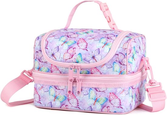 Sac à Déjeuner Pour Adulte, Motif De Nœuds Papillon Rose Avec