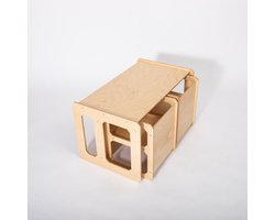 Montessori Speeltafel & Stoel Set - Handgemaakt, Duurzaam & Stimuleert Zelfstandigheid - GELAKT