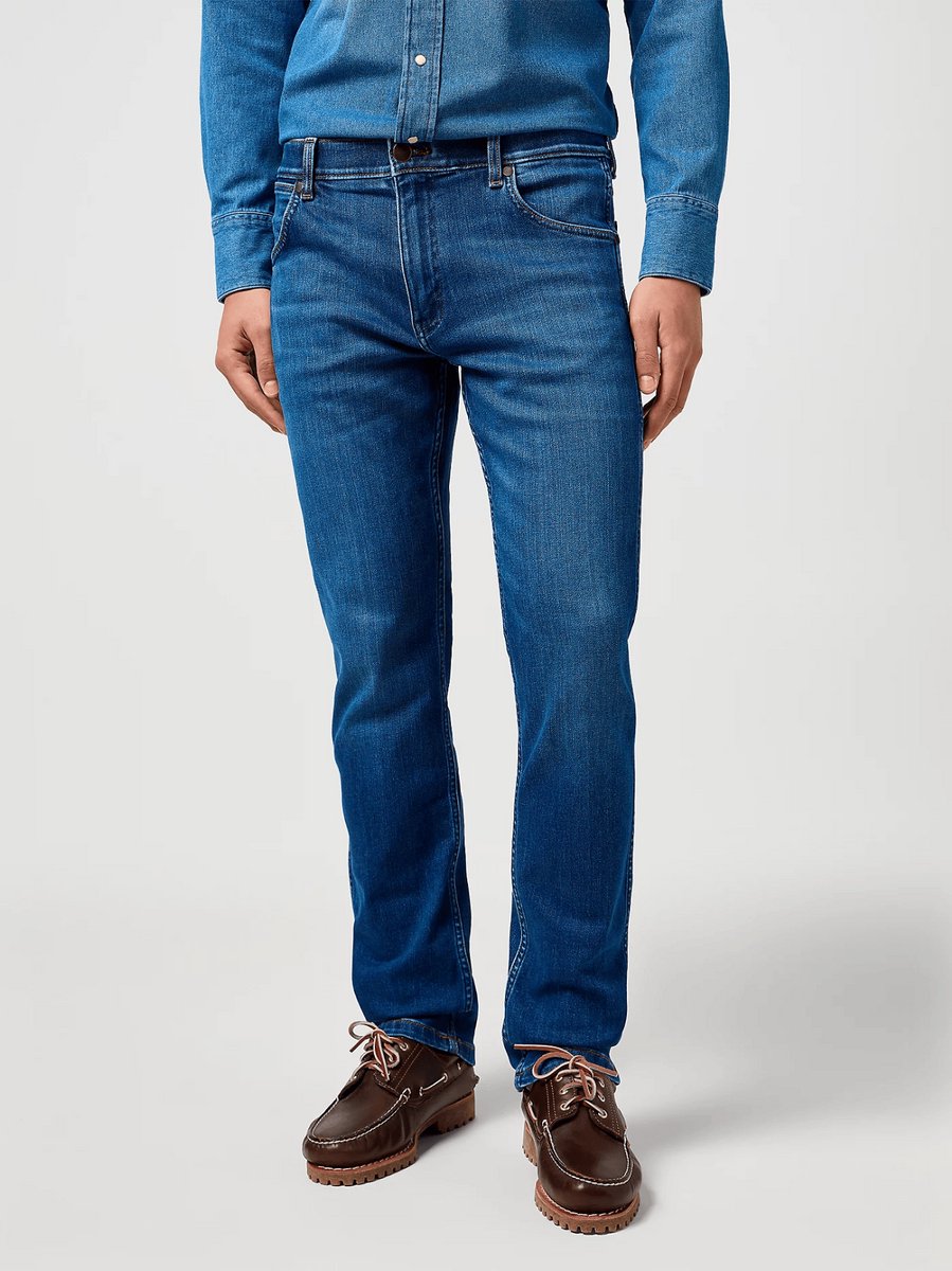 Wrangler Jeans Regular Fit – 38-34 Blauw