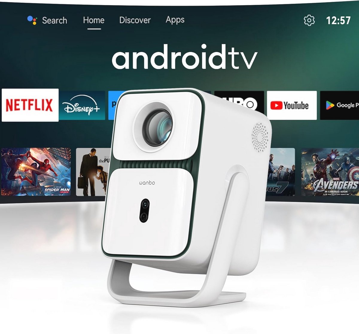 Full HD 1080p Beamer met Autofocus en Wifi voor Thuisbioscoop