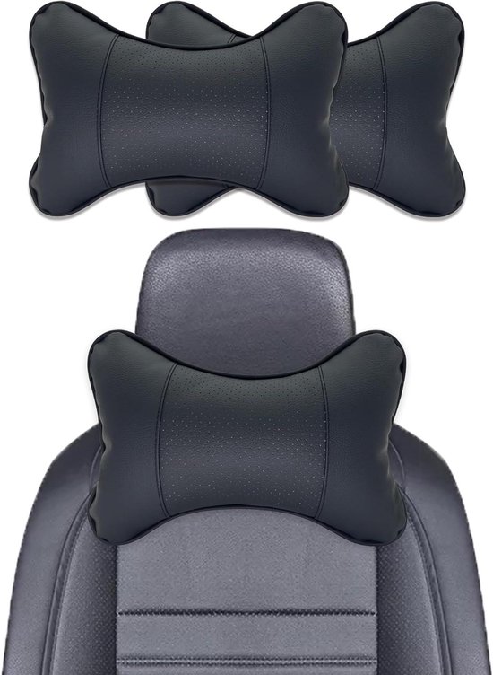 Coussin De Nuque Mémoire De Forme Pour Chaise De Bureau - Noir - Facile à Installer
