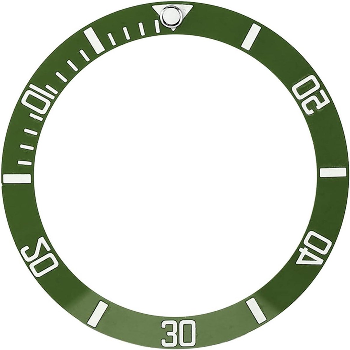 Titel: Bezel Insert 4 Kleuren Horloge Bezel Ring voor Horloge Vervanging:(groente)
