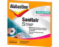 Alabastine Sanitairstrip Tegels en Voegen- Wit - 5 meter