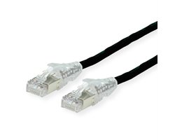 DÄTWYLER Patchkabel Kat.6A (Class EA) S/FTP, CU 7702 flex LSOH, AMP v2, schwarz, 1 m