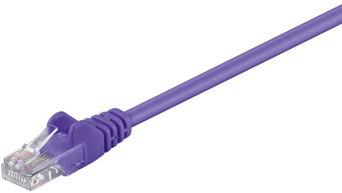 CAT5E Netwerkkabel - RJ45 - paars - 1 m