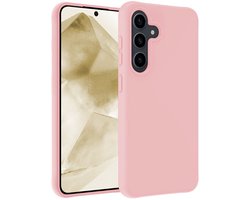 Hoesje - Geschikt voor Samsung Galaxy A56 - Sterk & Shockproof - Hoes Cover - Siliconen Case - Telefoonhoesjes - Lichtroze