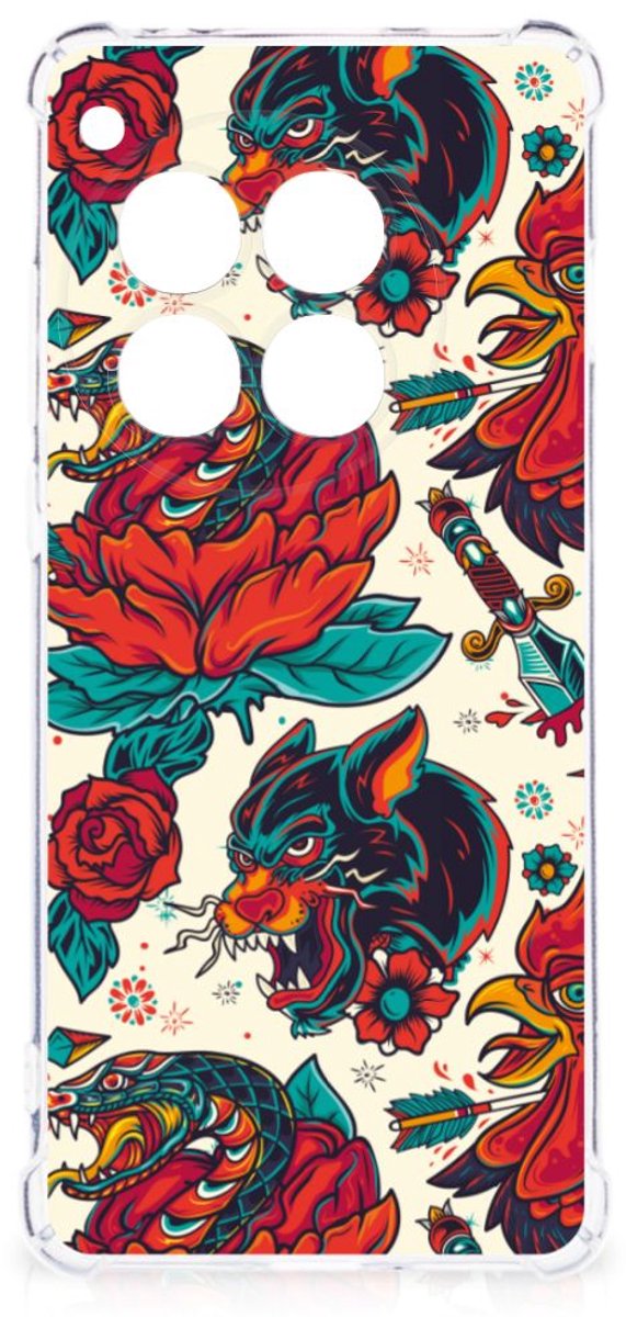 Anti-shock Hoesje met foto voor OnePlus 12 Old Skool