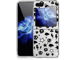 Silicone Back Case Samsung Galaxy Z Flip 5 Silver Punk