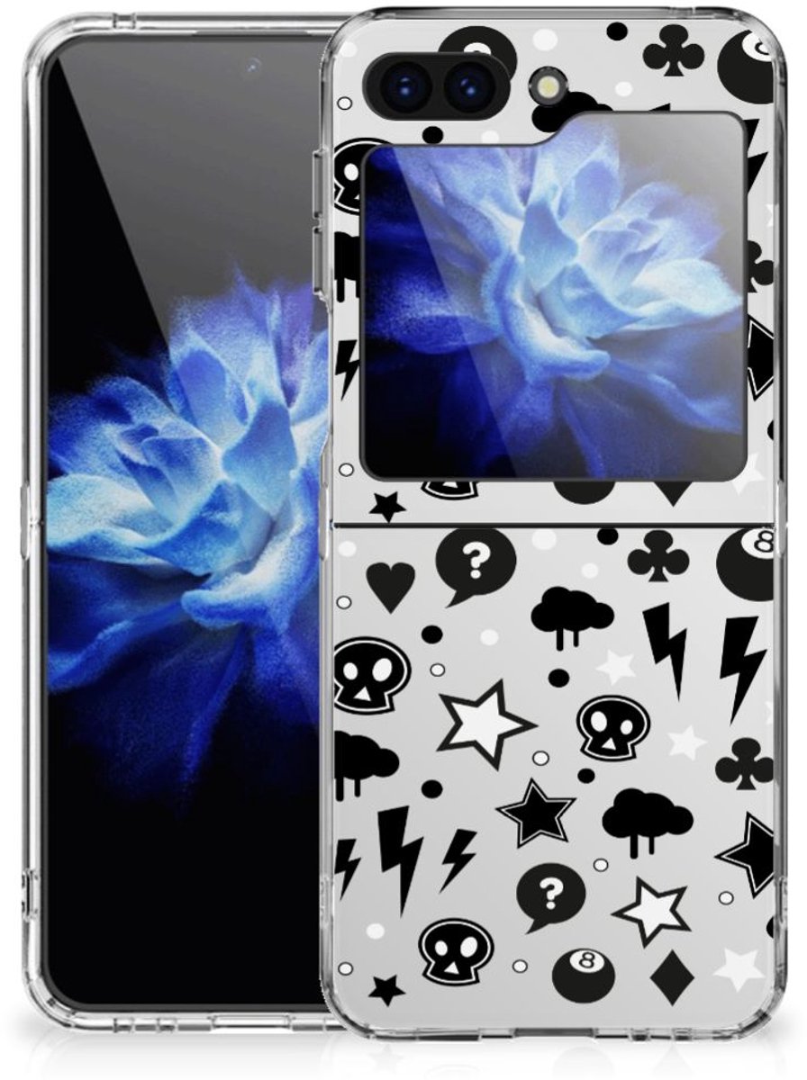 Silicone Back Case Samsung Galaxy Z Flip 5 Silver Punk