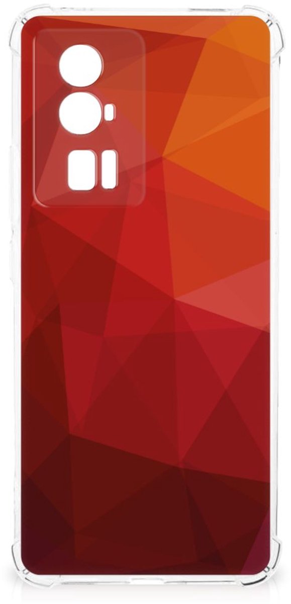 Shockproof Case voor Xiaomi Poco F5 Pro Polygon Red