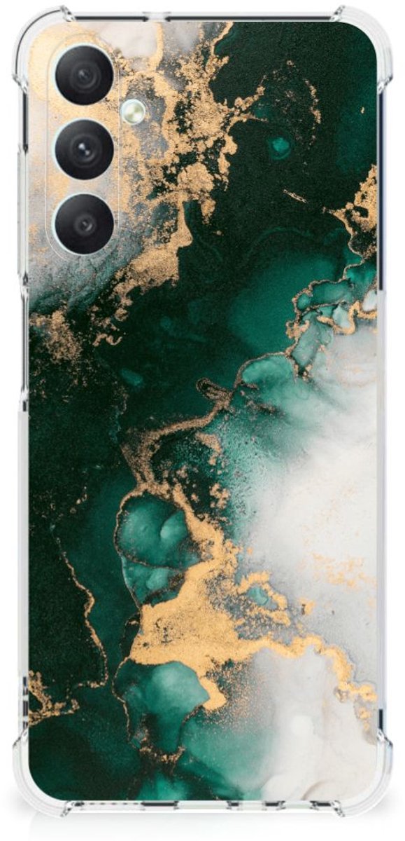 Anti-Shock Hoesje voor Samsung Galaxy A05s Marmer Groen