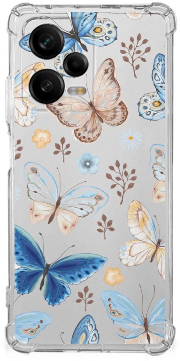 Case Anti-shock voor Xiaomi Redmi Note 12 Pro Vlinder