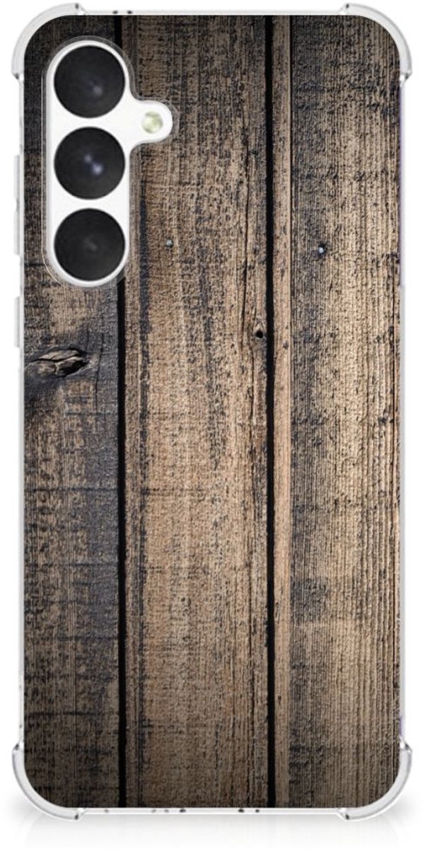 Samsung Galaxy A55 Stevig Telefoonhoesje Steigerhout