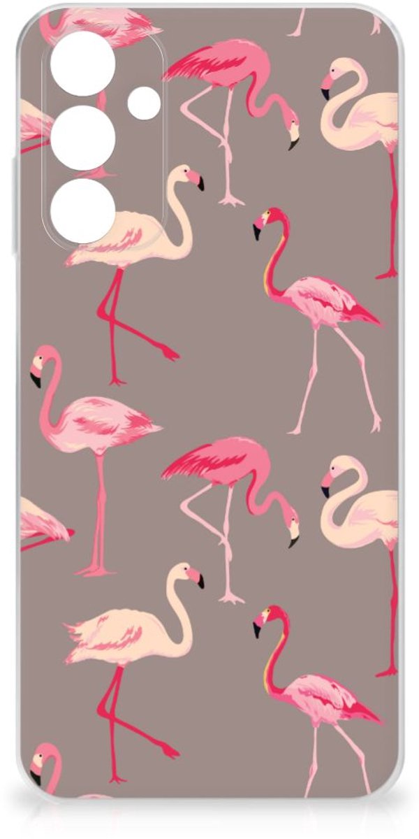 Samsung Galaxy A15 TPU Hoesje Flamingo