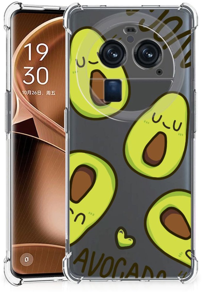 OPPO Find X6 Pro Stevig Bumper Hoesje Avocado Singing