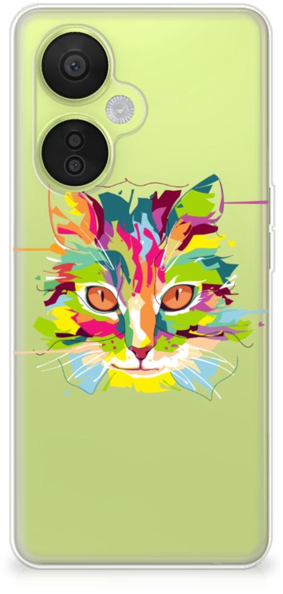 OnePlus Nord CE 3 Lite Telefoonhoesje met Naam Cat Color