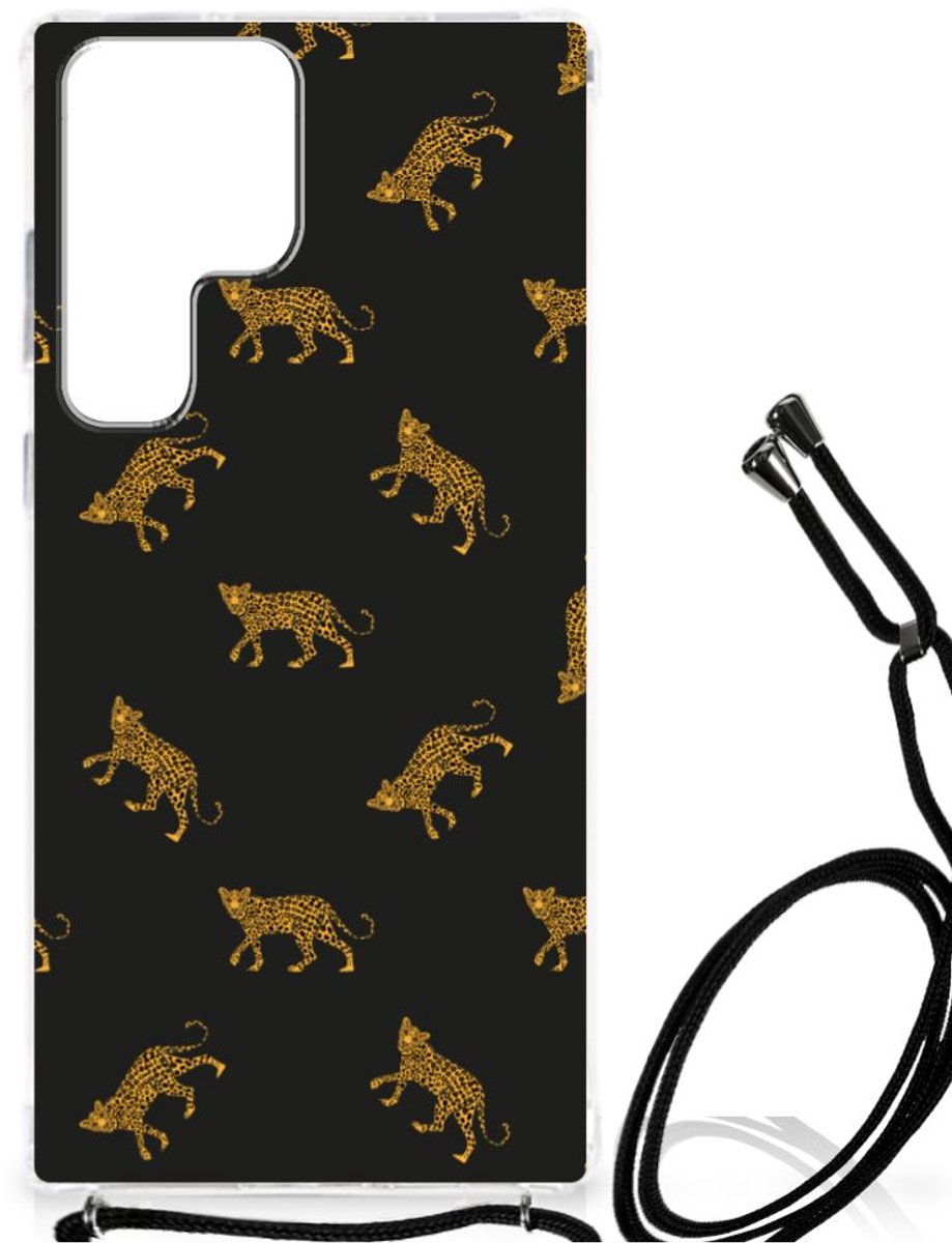 Case Anti-shock voor Samsung Galaxy S23 Ultra Leopards