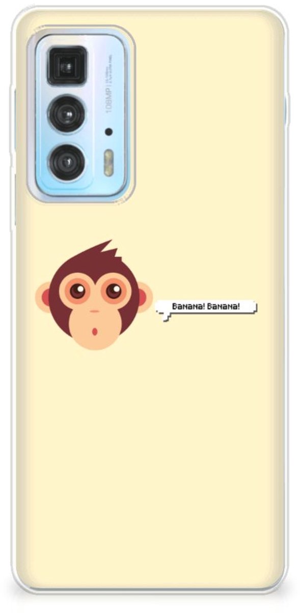Motorola Edge 20 Pro Telefoonhoesje met Naam Monkey