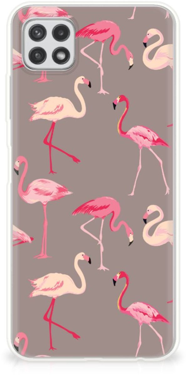 Samsung Galaxy A22 5G TPU Hoesje Flamingo