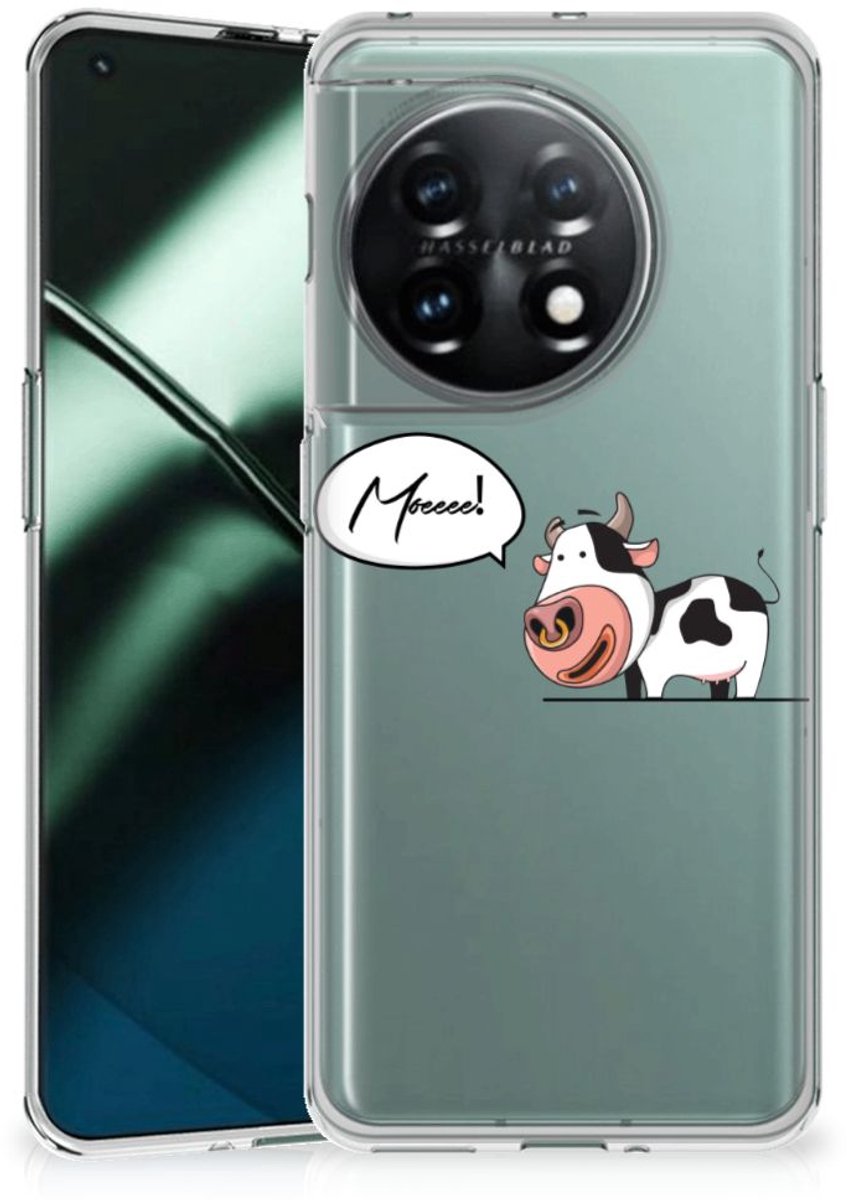 OnePlus 11 Telefoonhoesje met Naam Cheeky Cow