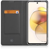 Étui pour téléphone Motorola Moto G73, étui pour smartphone, fleurs , Blue , Don't Touch My Phone