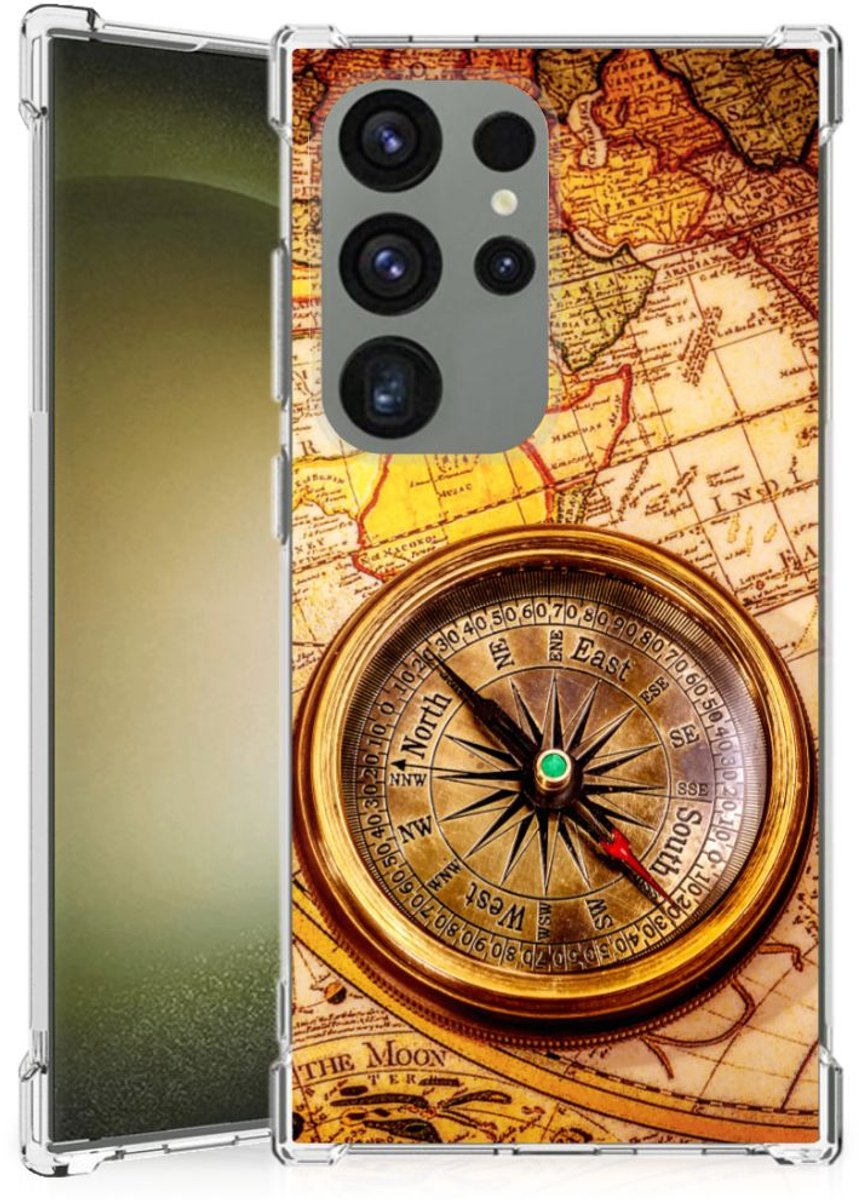 Samsung Galaxy S24 Ultra Telefoonhoesje met valbescherming Kompas