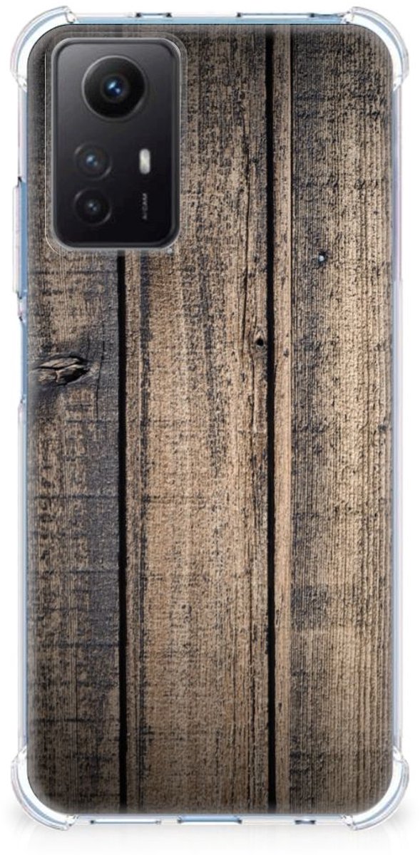 Xiaomi Redmi Note 12s Stevig Telefoonhoesje Steigerhout