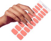 Pink Gellac UV Nagelstickers - Gellak Stickers 0043 Soft Apricot - Nail Art Gel Stickers voor Nagels - 20 stuks in 10 maten