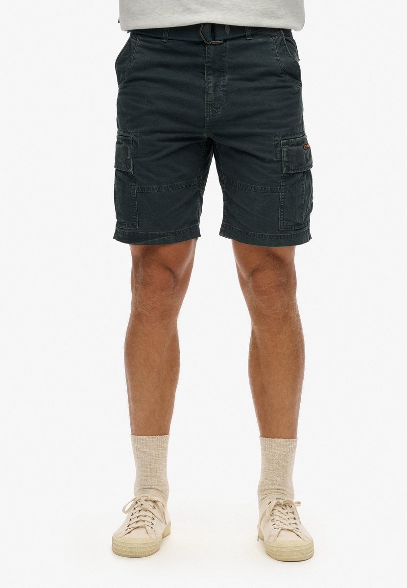 Superdry Heavy Cargo Shorts 32 Man Marineblauw
