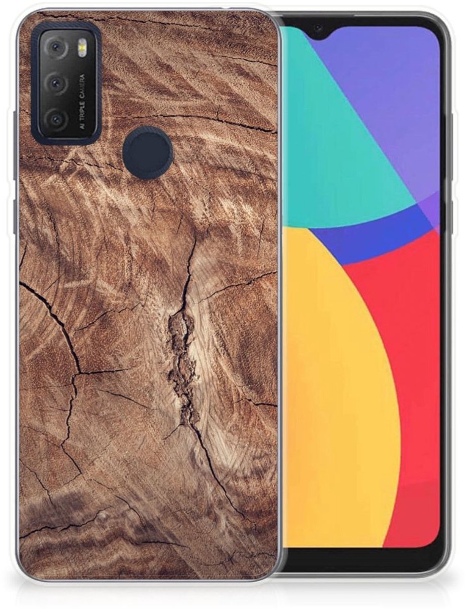 Alcatel 1S (2021) Bumper Hoesje Tree Trunk