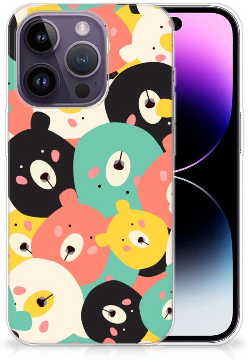 Apple iPhone 14 Pro Telefoonhoesje met Naam Bears