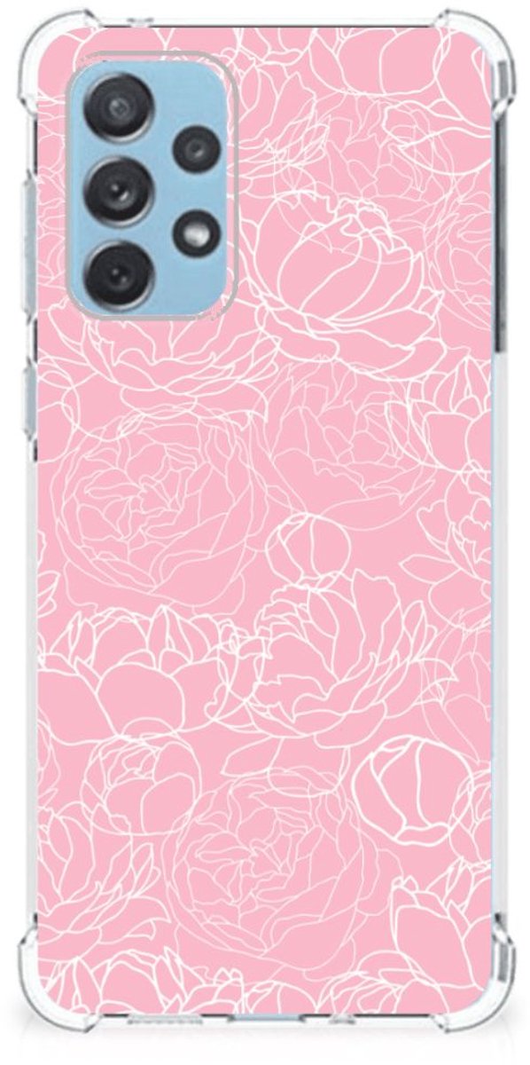 Samsung Galaxy A73 Case White Flowers