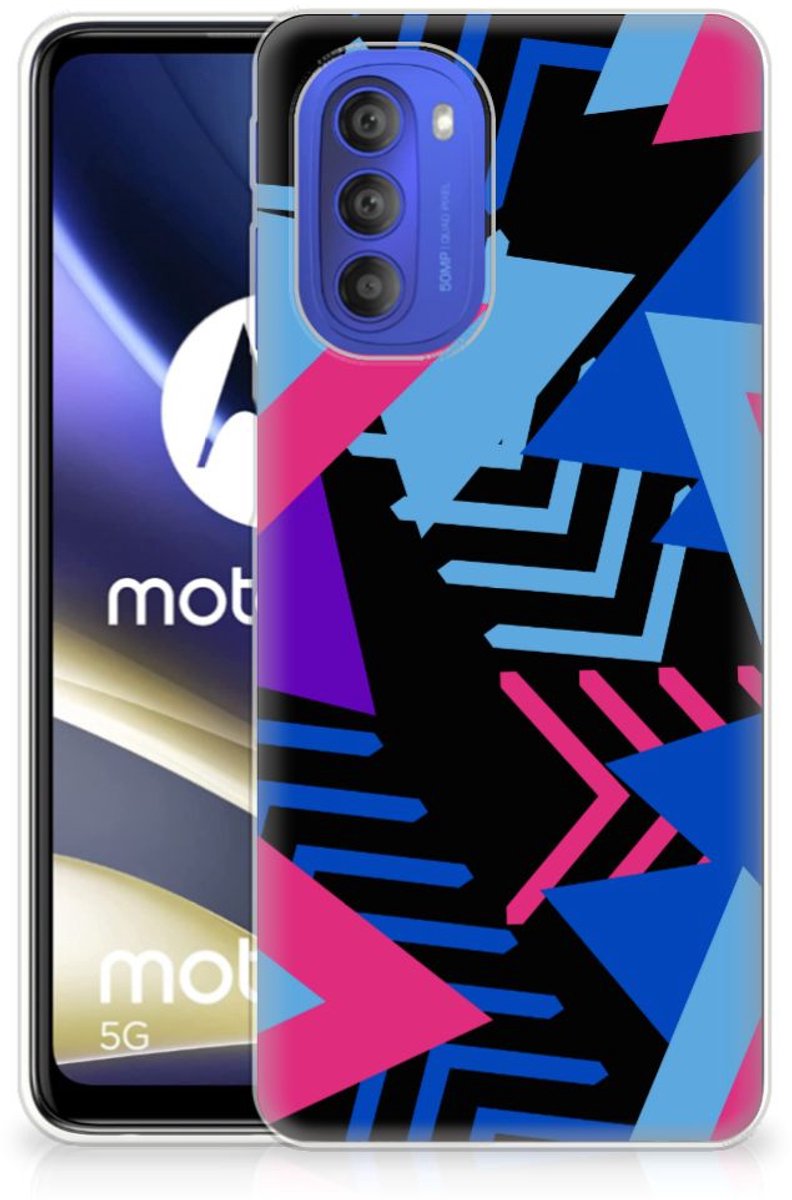 Motorola Moto G51 5G TPU Hoesje Funky Triangle