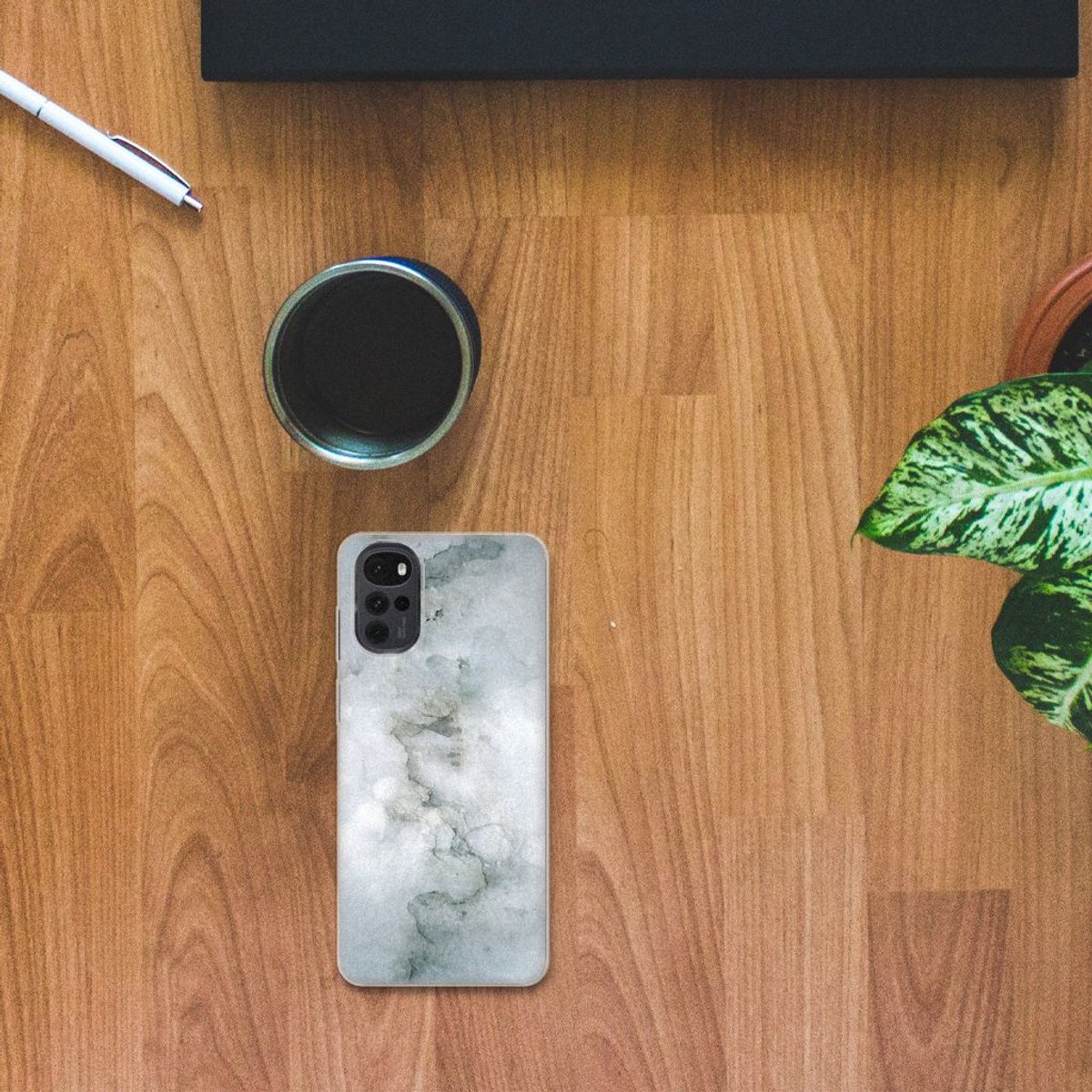 Hoesje maken Motorola Moto G22 Painting Grey