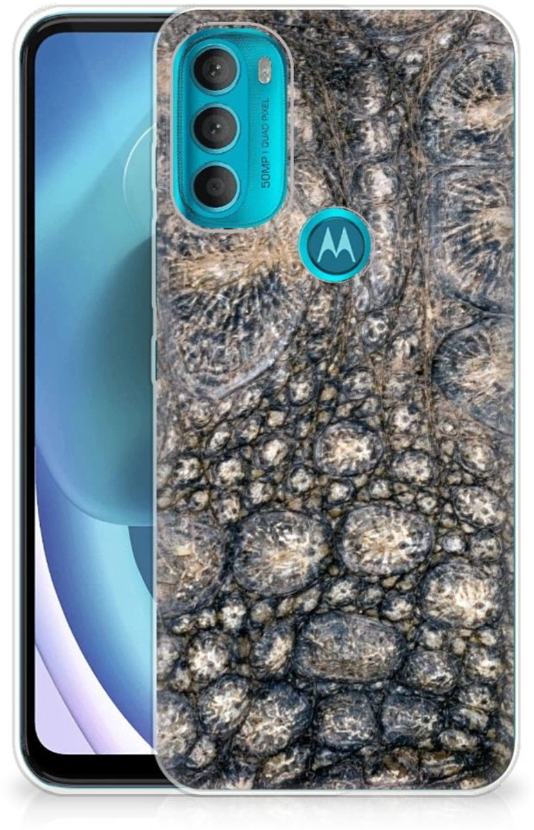 Motorola Moto G71 5G TPU Hoesje Krokodillenprint