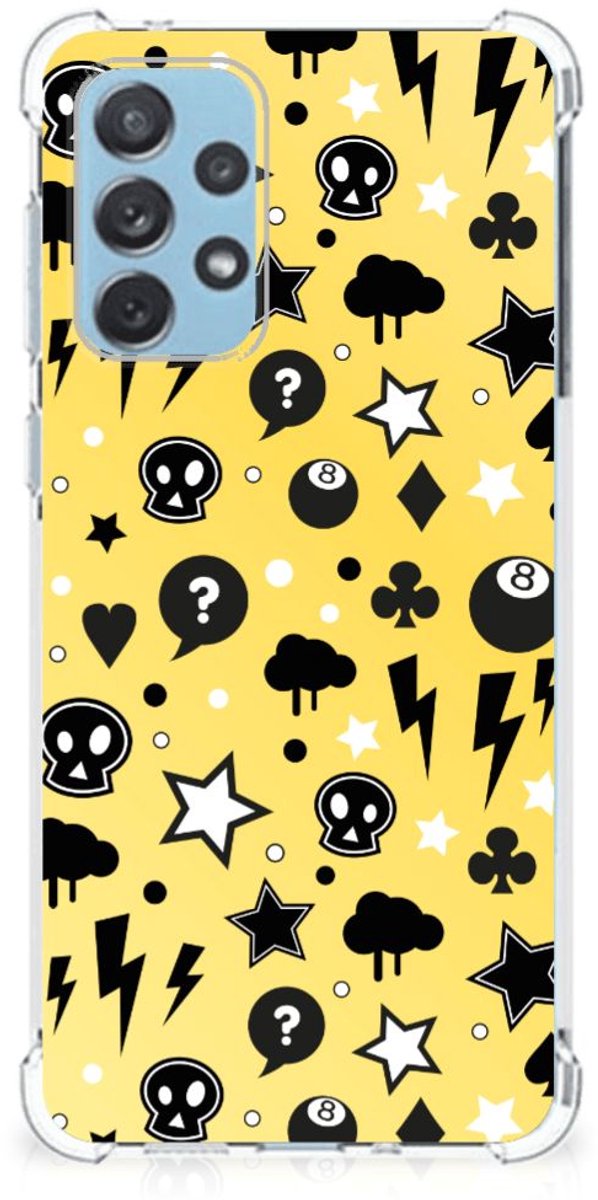 TPU Case Anti-Shock voor Extreme Case Samsung Galaxy A73 Punk Geel