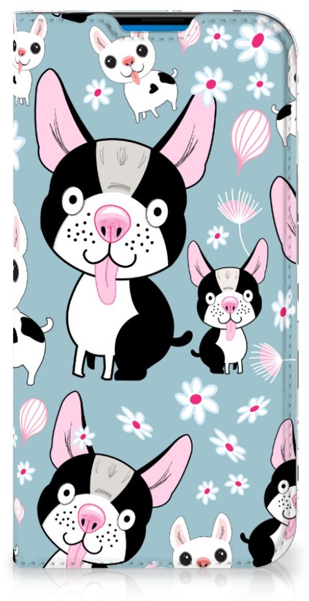 Book Case voor iPhone 14 Pro Max Hoesje maken Hondjes