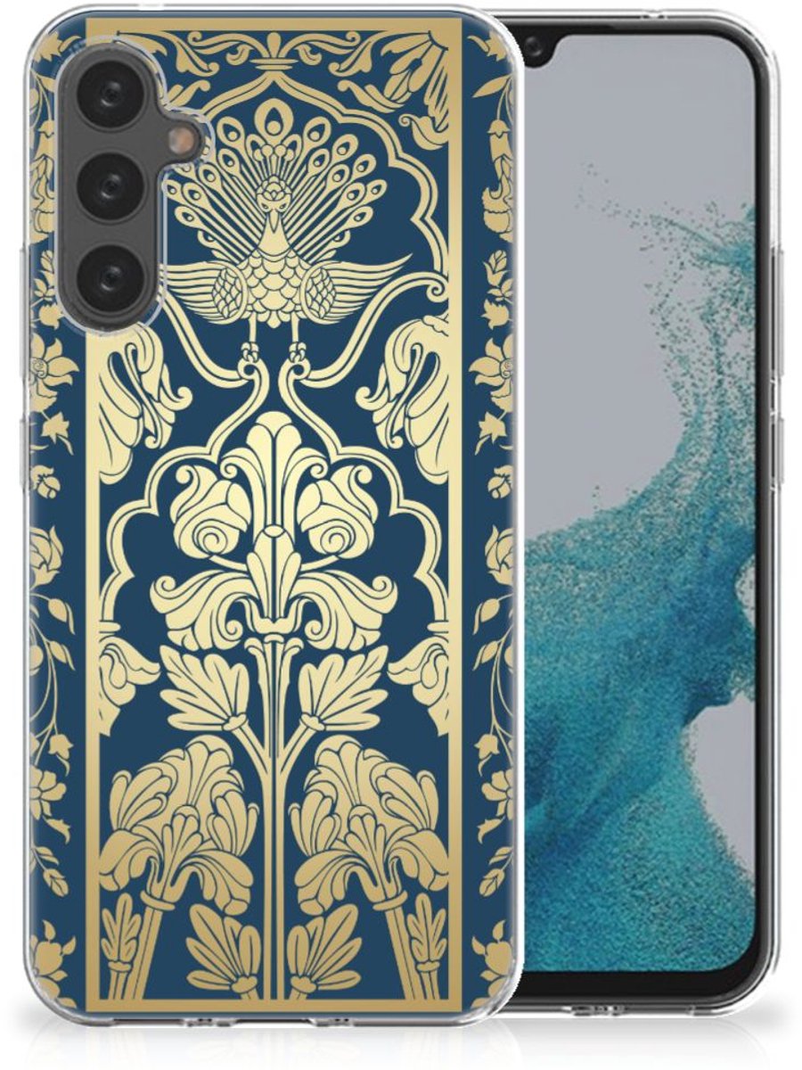 Samsung Galaxy A34 TPU Case Beige Flowers